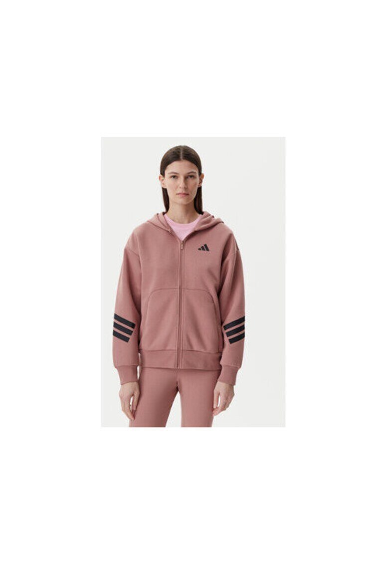 adidas Суичър с лого и цип