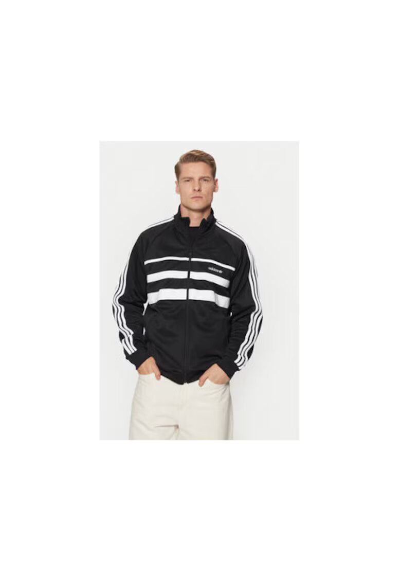 adidas Суичър с цип и лайфстайл лого
