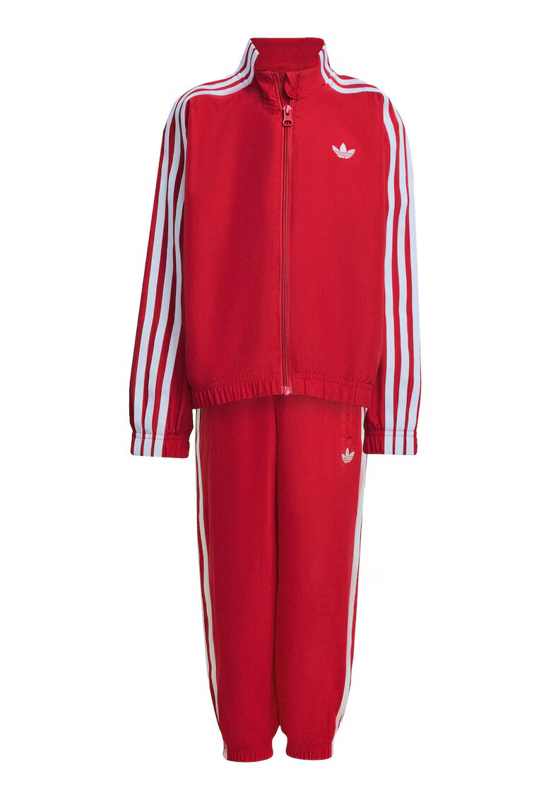 adidas Суитшърт с цип - лого на гърдите и дълги панталони с еластична талия