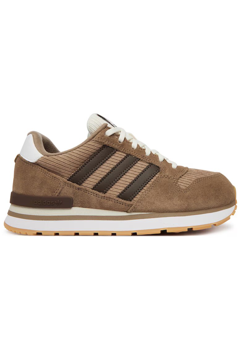 adidas Текстилни кецове с 3 райета - кафяви