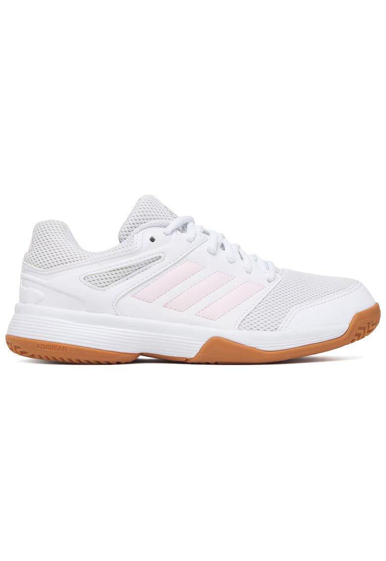 adidas Текстилни кецове с гумена подметка и 3 розови ленти