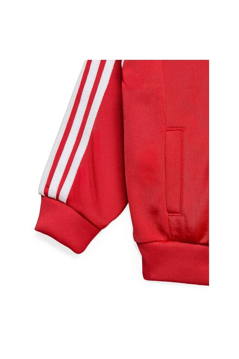 adidas Тренировъчен екип унисекс за деца рециклиран полиестер червен 44-62 CM