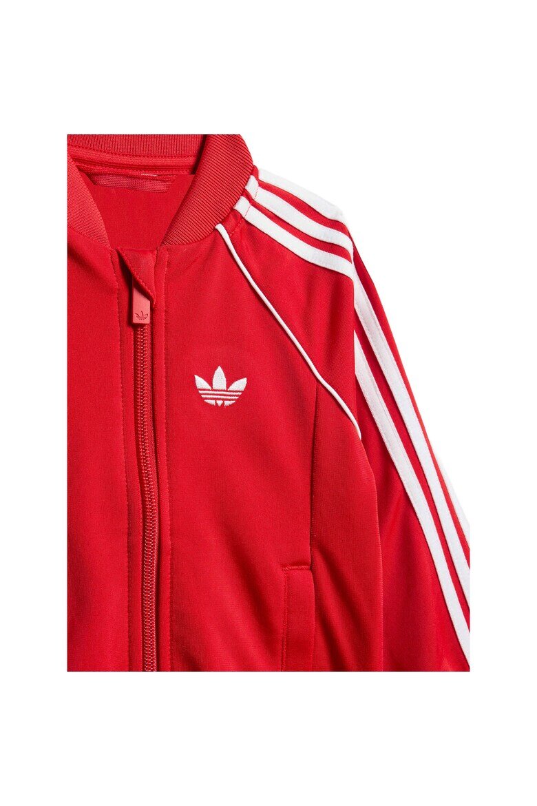 adidas Тренировъчен екип унисекс за деца рециклиран полиестер червен 44-62 CM