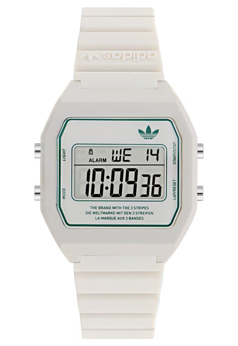adidas Унисекс часовник Digital Two - кварцов - бял - водоустойчив 5 ATM