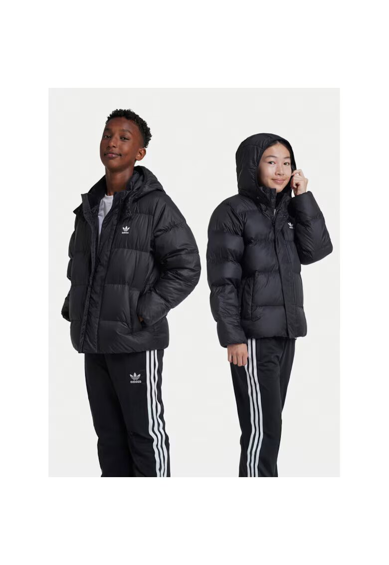 adidas Унисекс детско пухено яке - черно - спортно -