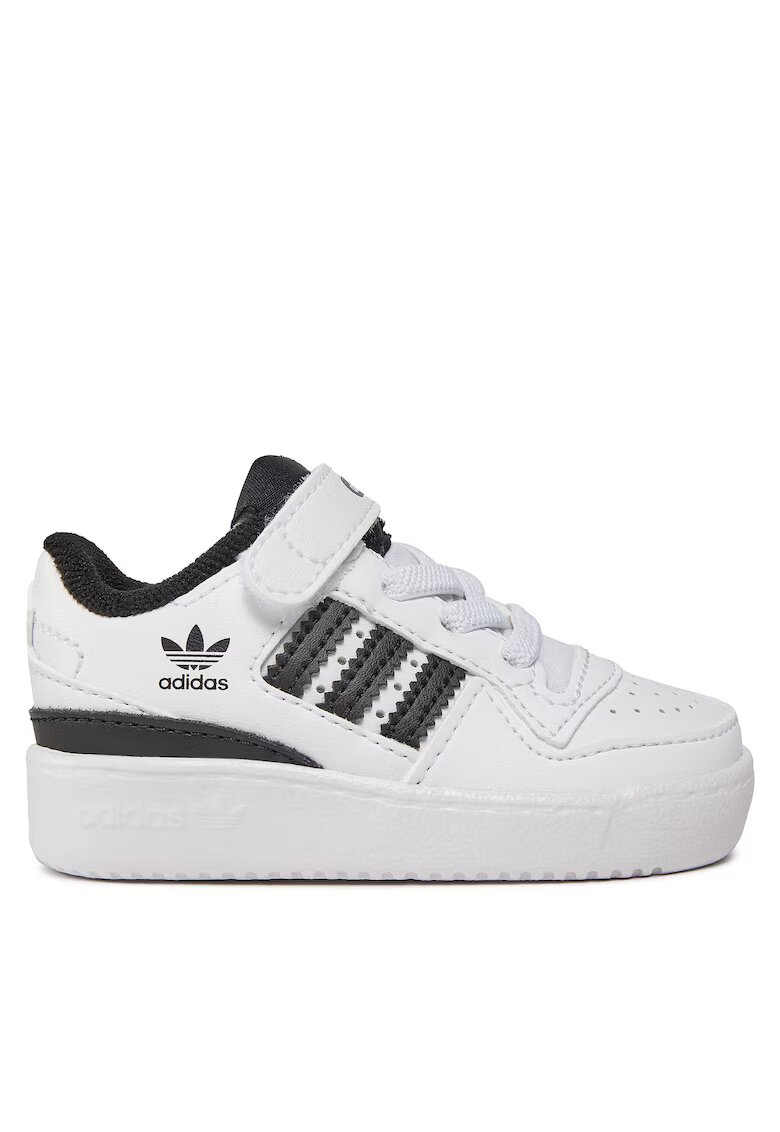 adidas Унисекс маратонки Forum Low - за бягане - екологична кожа - Ftwwht/Cblack/Cblack - детски комплект