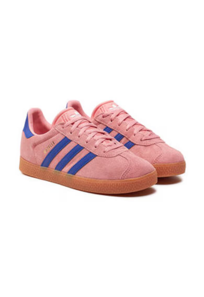 adidas Велурени маратонки с цветен блок дизайн Gazelle