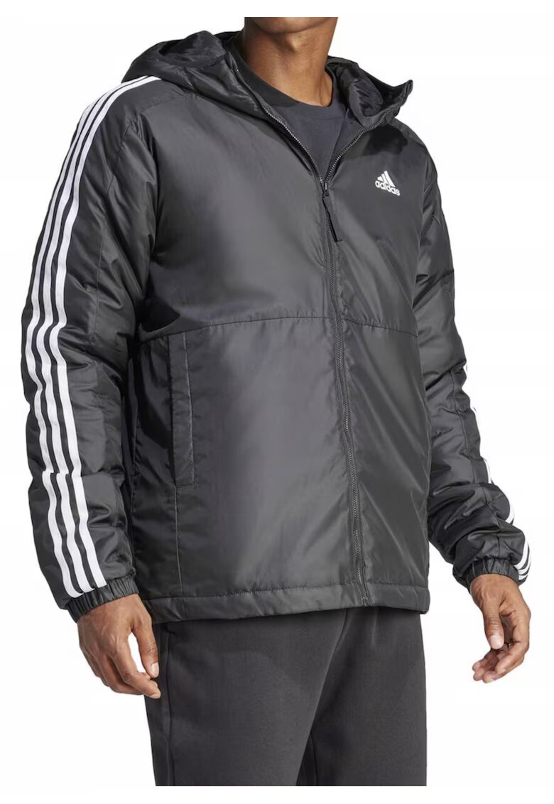 adidas Водоустойчиво яке с качулка Essentials 3-Stripes -
