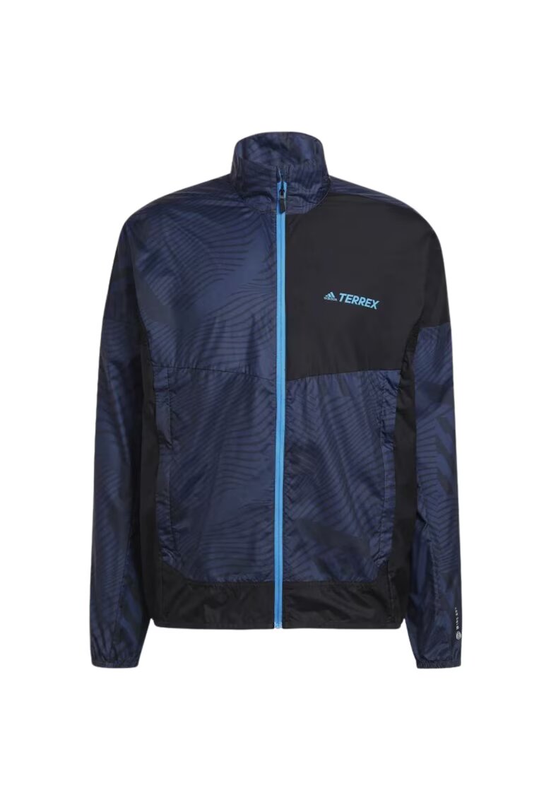 adidas Яке за мъже Terrex Trail Running водоустойчиво за бягане - тъмносиньо