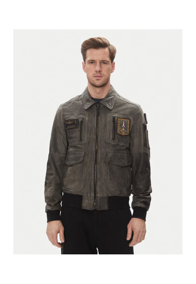 Aeronautica Militare Мъжко кожено яке 251PN5047PL00300 - Естествена кожа -