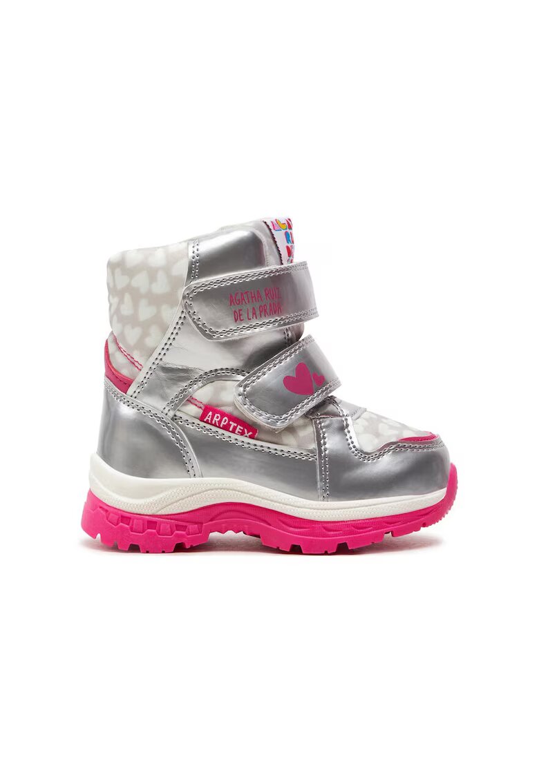 Agatha Ruiz de la Prada Ботуши за сняг 241990-BM Silver - Еко кожа