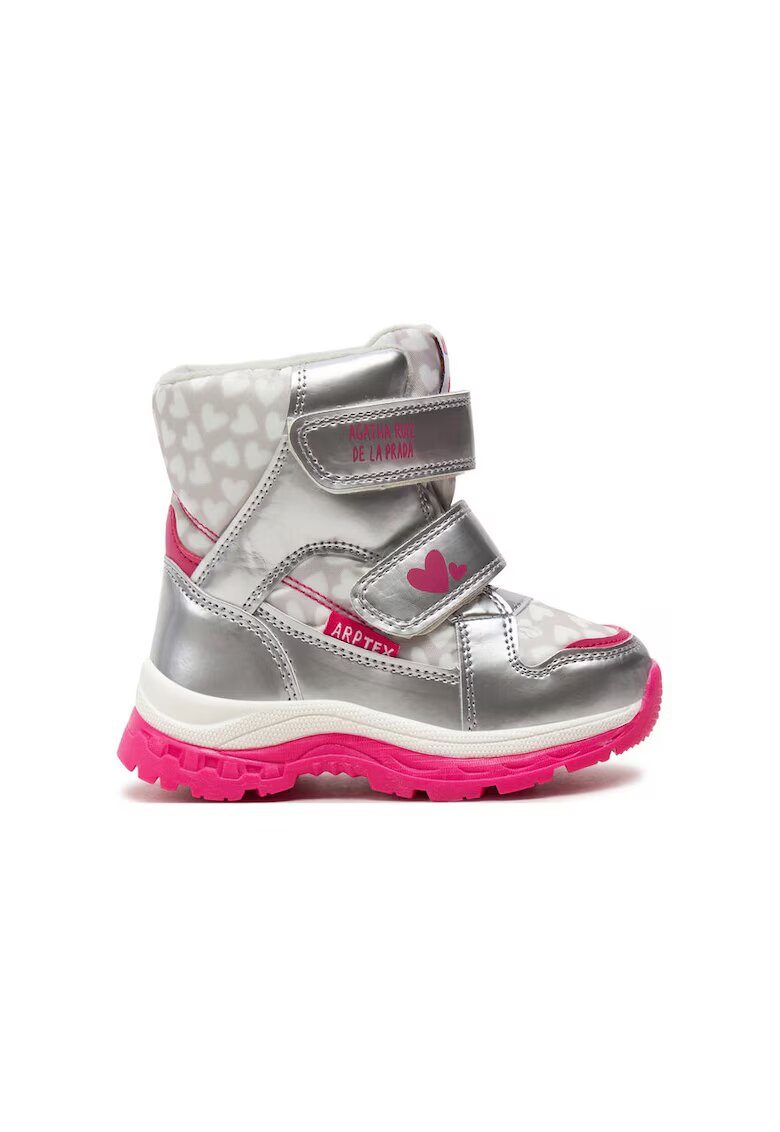 Agatha Ruiz de la Prada Ботуши за сняг 241990-BS Silver - Еко кожа
