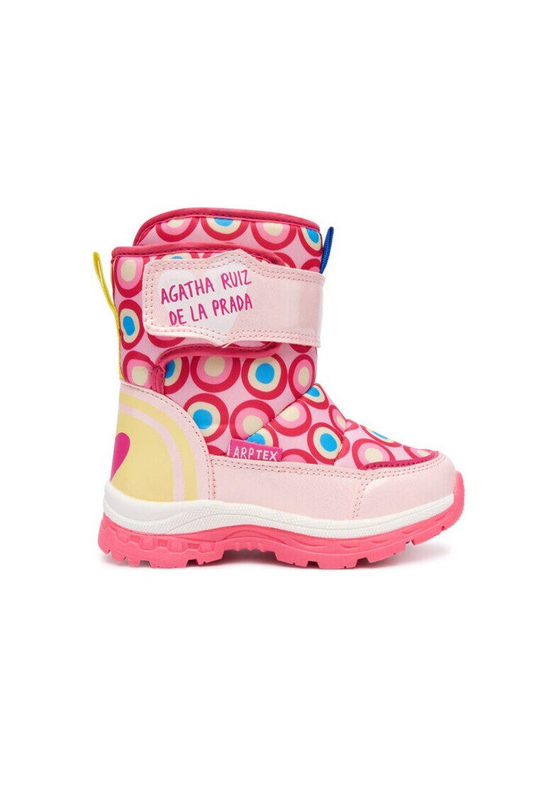 Agatha Ruiz de la Prada Детски снежни ботуши - розови - имитация на кожа
