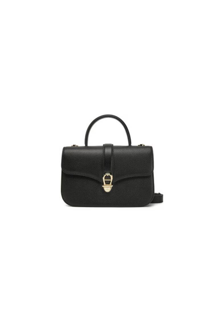 Aigner Дамска чанта 305235534 - Естествена кожа - Черна