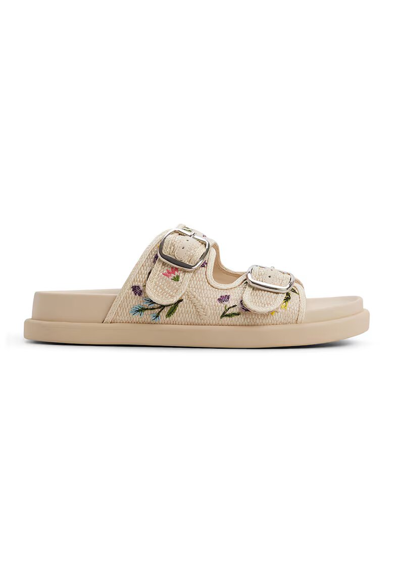 Aldo Чехли Bohochic с флорални бродерии - Бежов