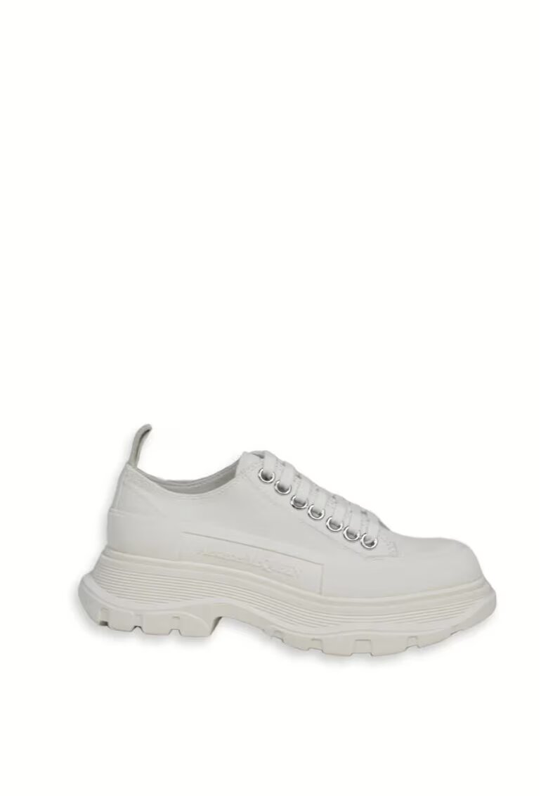 Alexander McQueen Дамски спортни обувки 697072-TEXWHIFEM
