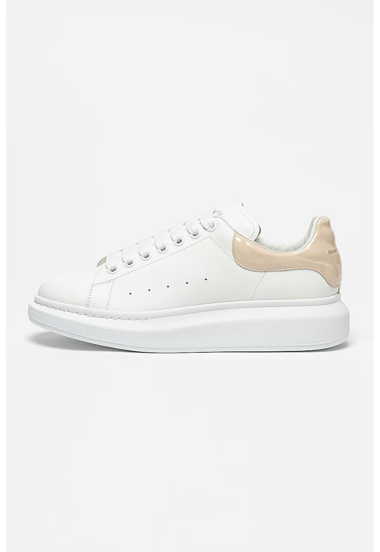 Alexander McQueen Кожени спортни обувки - Бял/Бежов