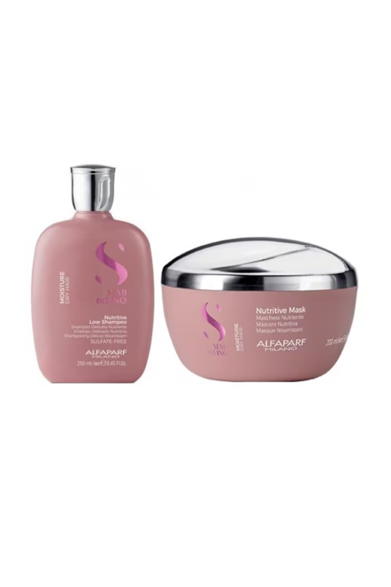 Alfaparf Milano Комплект Alfaparf Semi Di Lino Moisture Nutritive За суха и увредена коса Шампоан 250 мл Маска 200 мл
