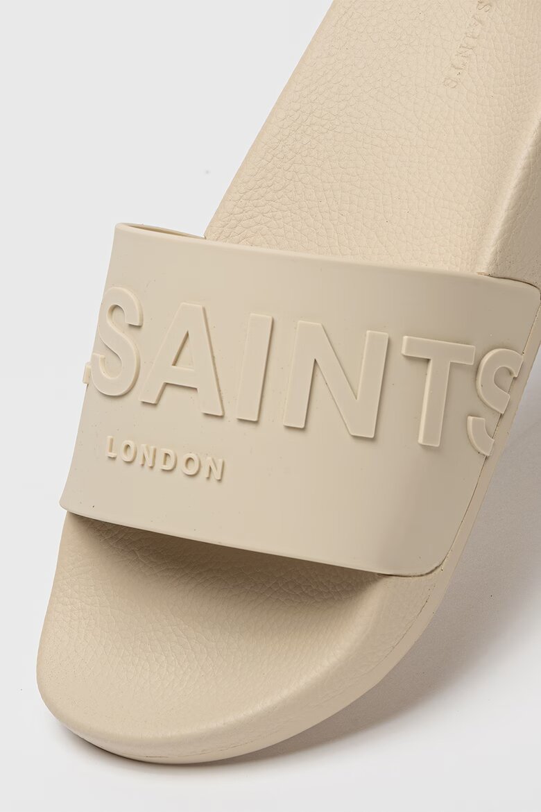 AllSaints Чехли с релефно лого Слонова кост
