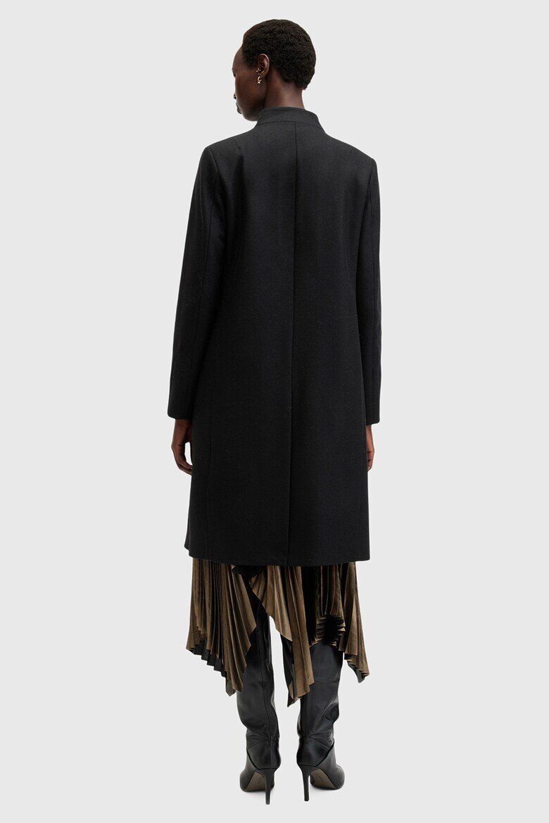 AllSaints Палто с вълна Черен