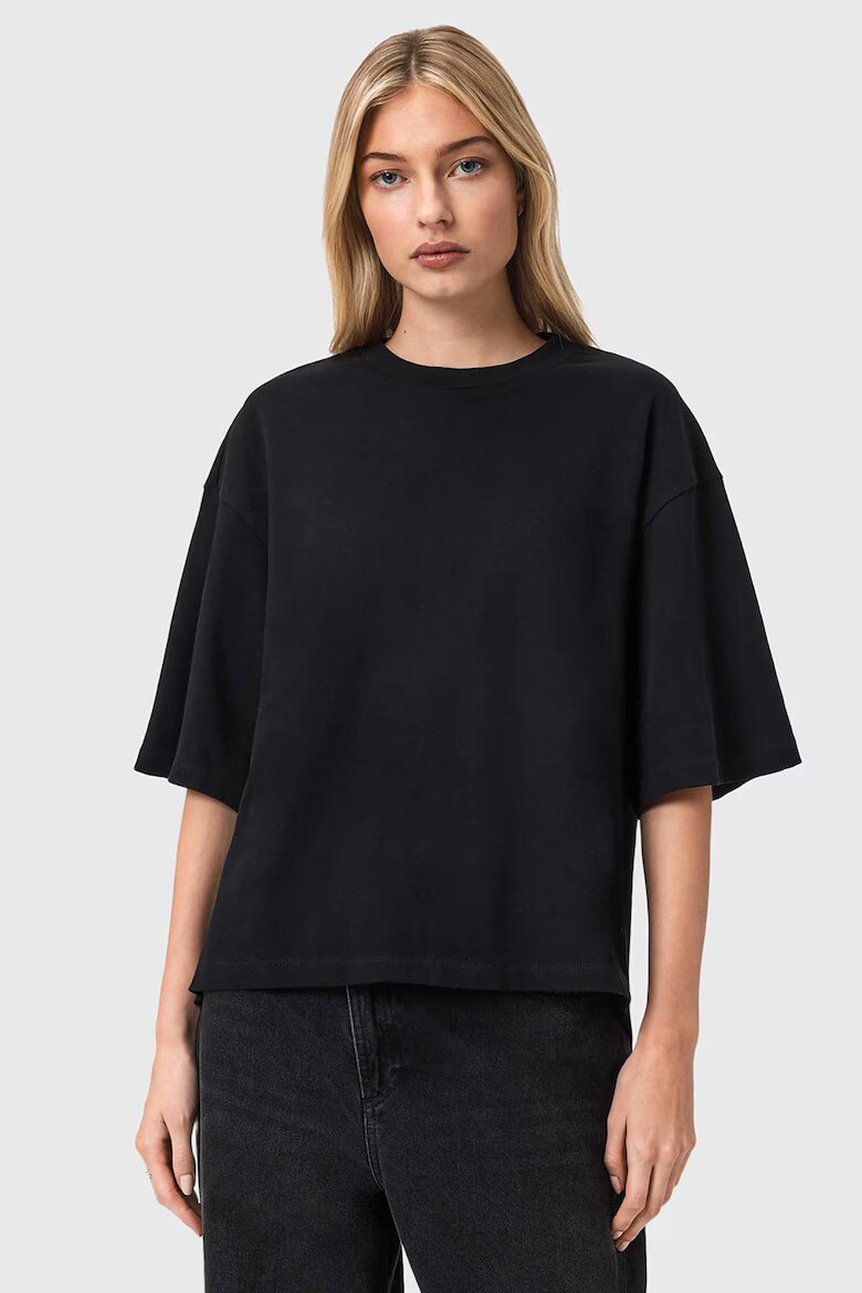 AllSaints Памучна тениска Esme Amelie Черен