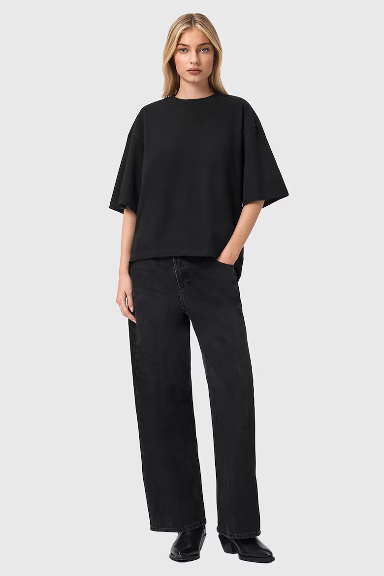 AllSaints Памучна тениска Esme Amelie Черен