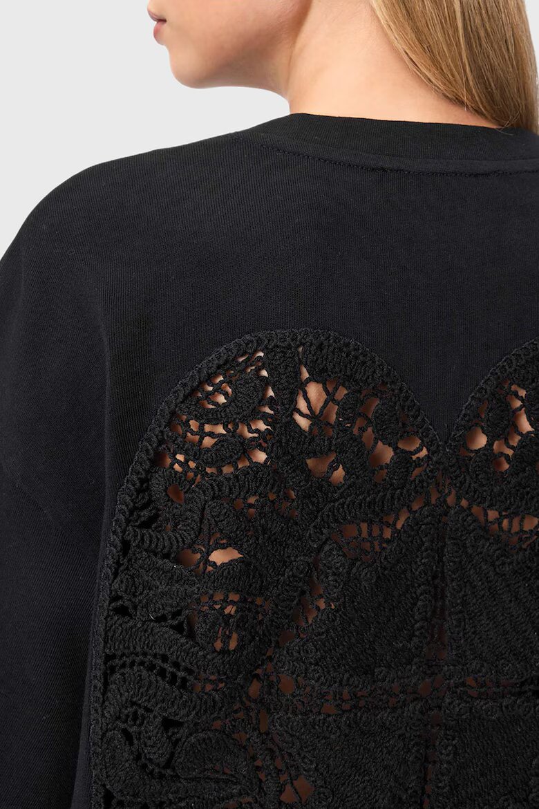 AllSaints Памучна тениска Esme Amelie Черен