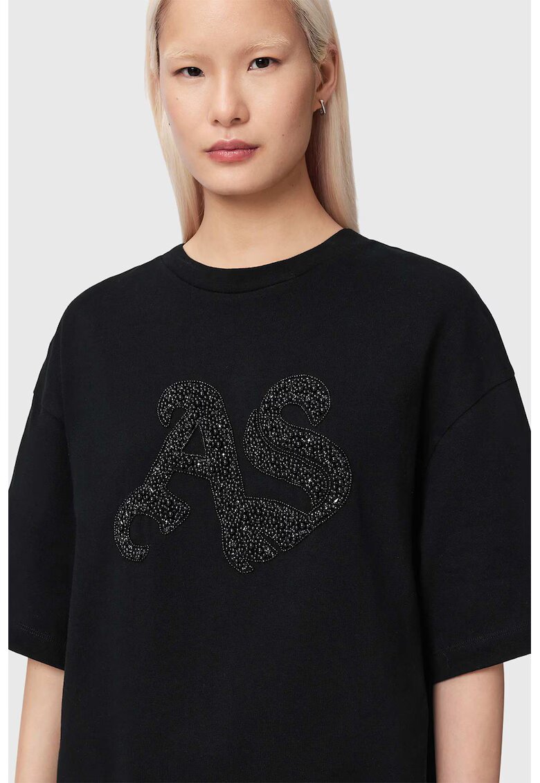 AllSaints Памучна тениска с надписи