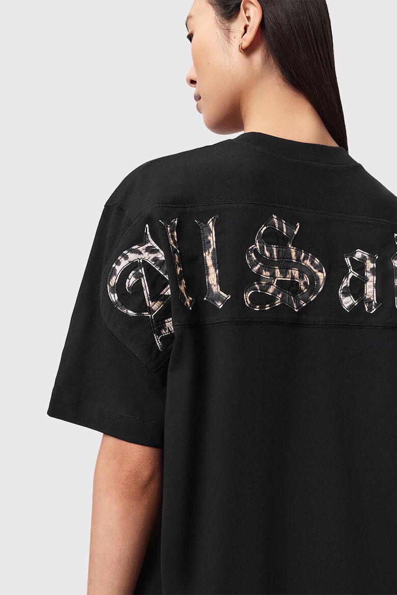 AllSaints Рокля-тениска от органичен памук Черен