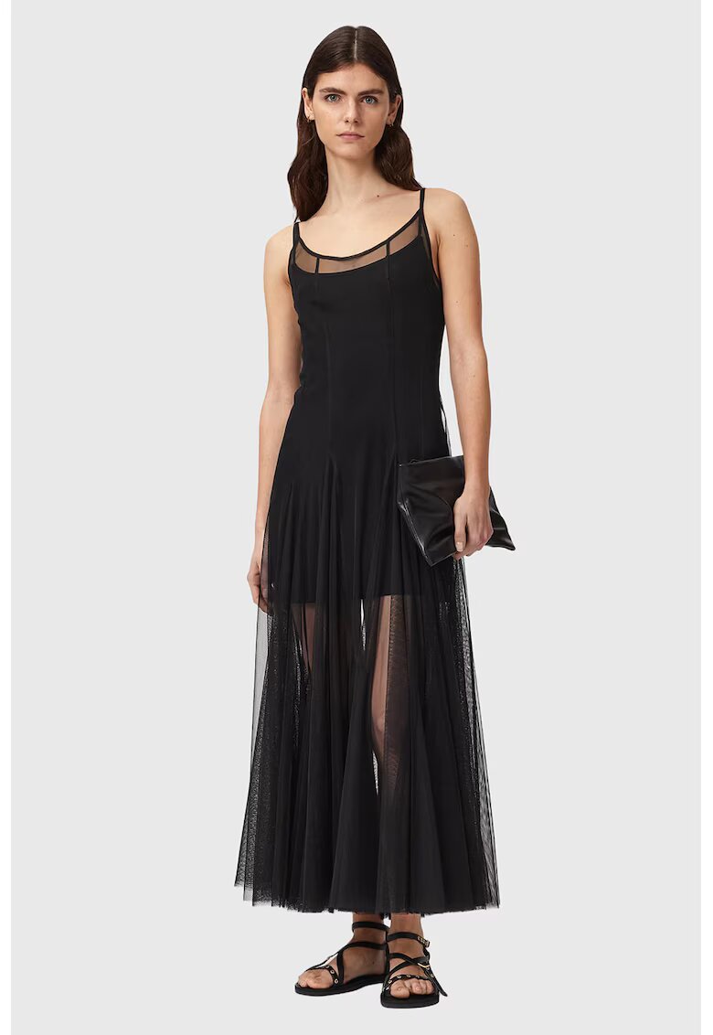 AllSaints Слим рокля Harmonia с дизайн 2 в 1