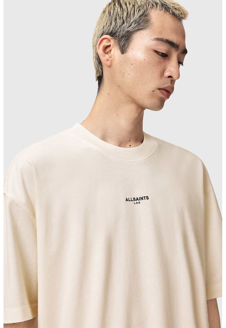 AllSaints Свободна памучна тениска Mikro