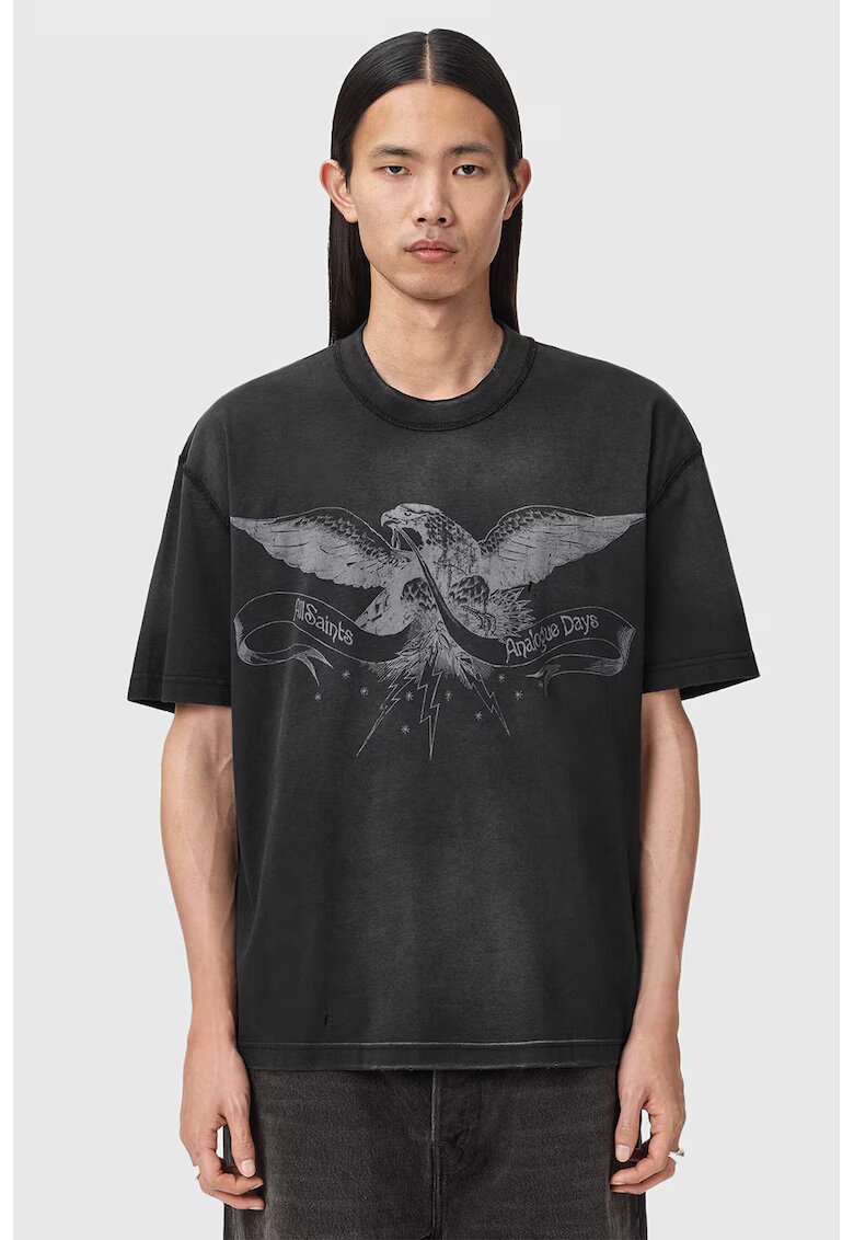 AllSaints Свободна тениска с принт