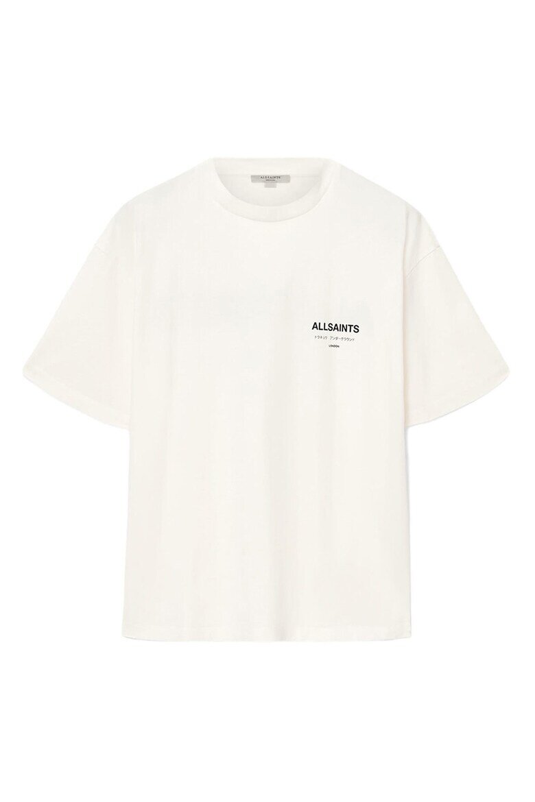 AllSaints Уголемена тениска Underground Etta Tee Бял
