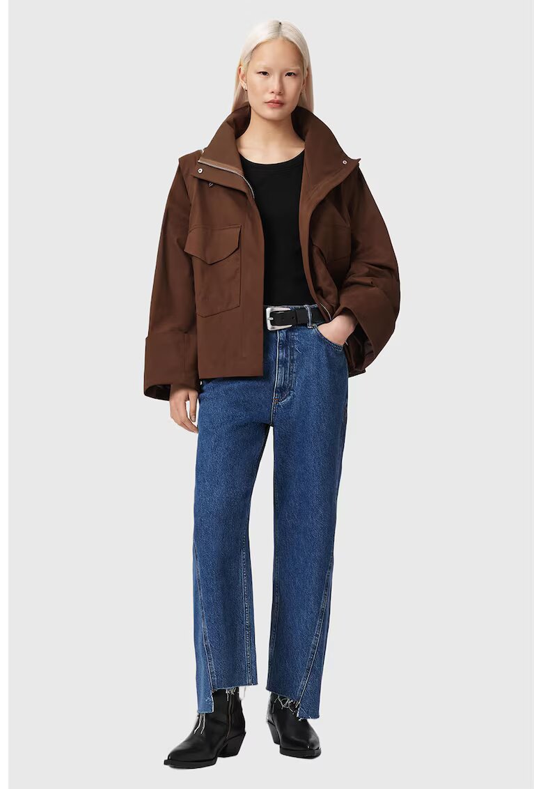 AllSaints Уголемено яке с лиосел с широки ръкави
