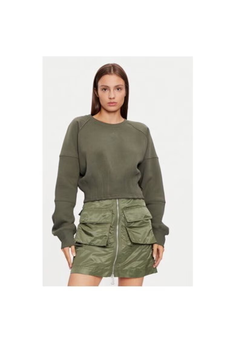 Alpha Industries Дамска блуза - 304543098 - Памук/Полиестер - Зелена