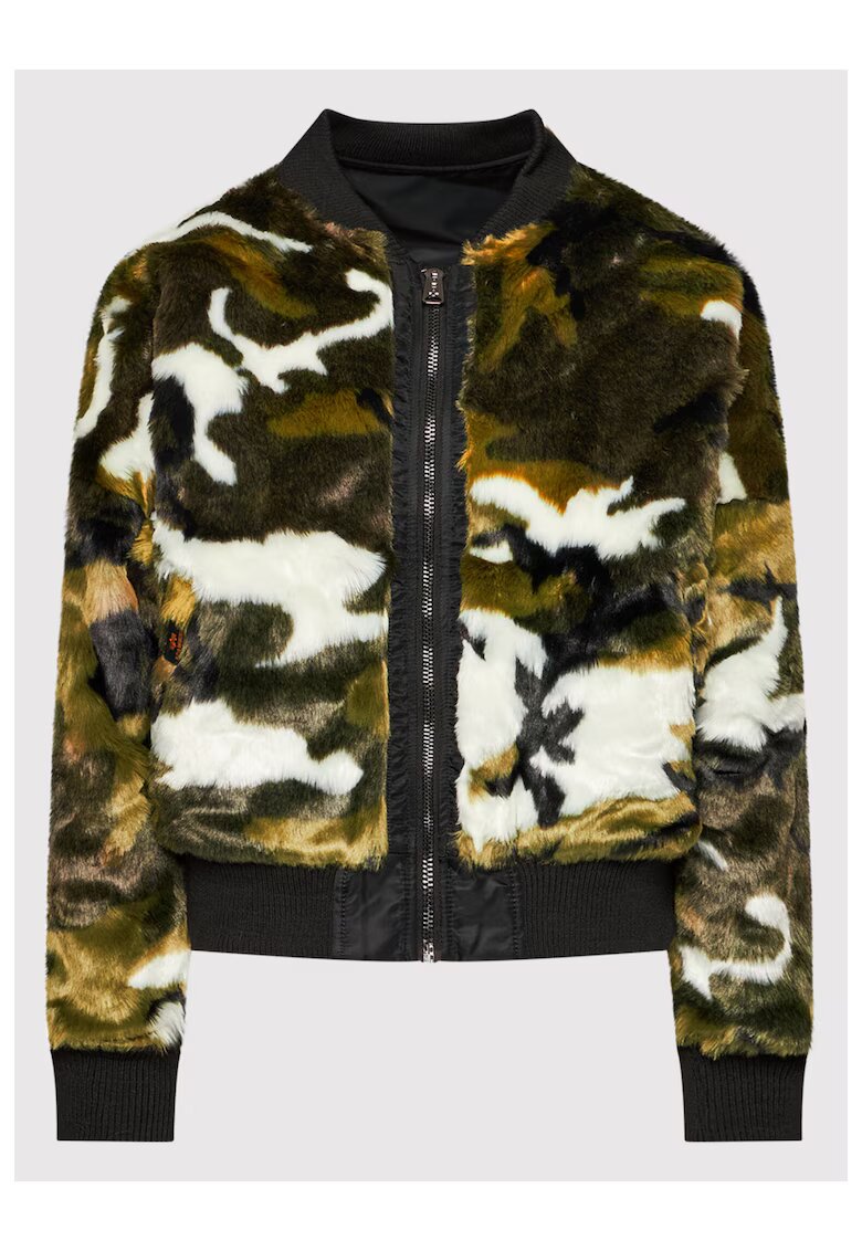 Alpha Industries Дамско бомбър яке - Найлон - Черно