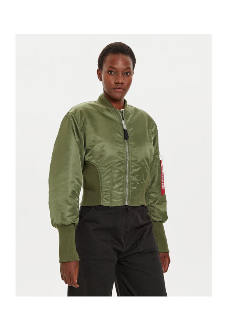 Alpha Industries Дамско яке - 304543722 - Найлон - Зелено