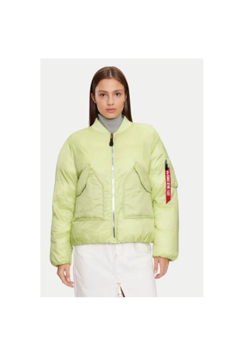 Alpha Industries Дамско яке - 304543760 - Найлон - Зелено