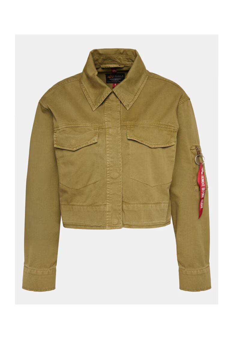 Alpha Industries Дамско яке - 862923 - Зелено - Памук