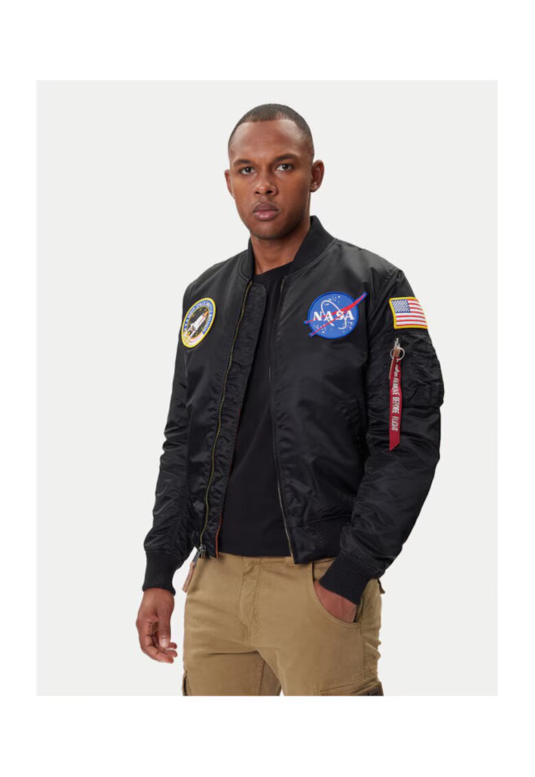 Alpha Industries Мъжко яке - 207377448 - Найлон - Черно - Черен