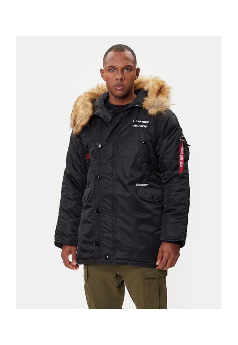 Alpha Industries Мъжко яке - 207377462 - Найлон - Черно