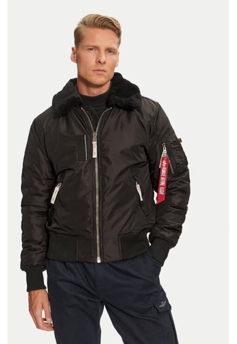 Alpha Industries Мъжко яке - 304543678 - Найлон - Черно - Черен