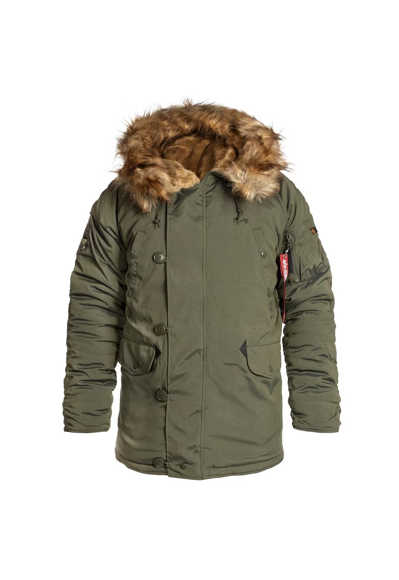 Alpha Industries Мъжко яке 336359 - Полиестер - Зелен - Зелен