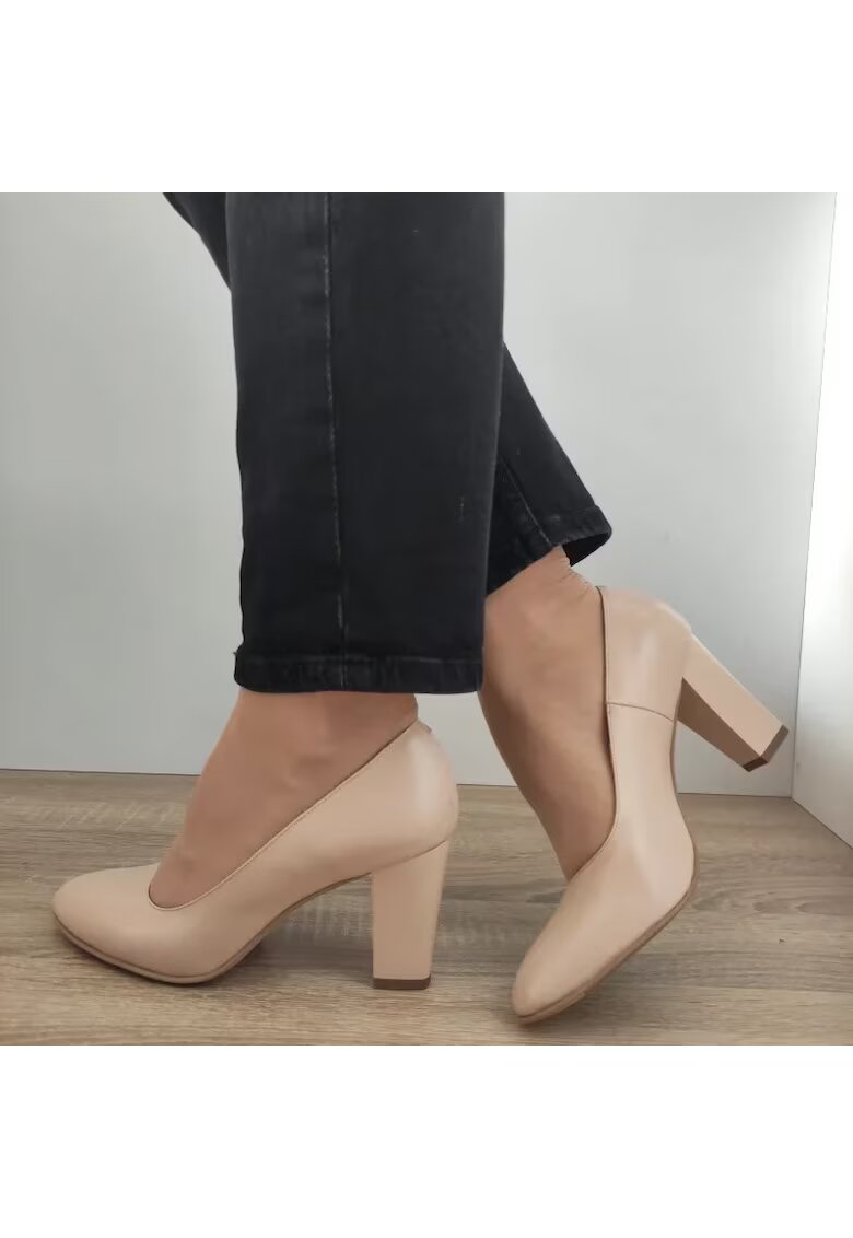 Antonio 2500 Pink Beige Елегантни дамски обувки - розово бежово - Розово/Hюд цвят