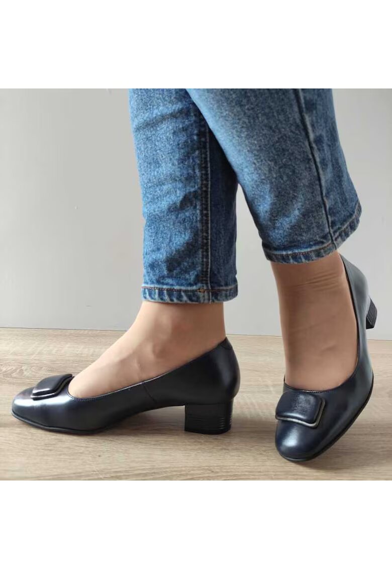 Antonio 512 Navy Blue - Морски елегантни дамски обувки