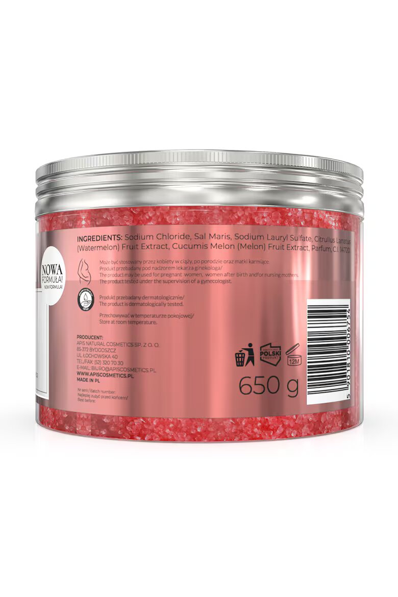 Apis Natural Cosmetics Сол за вана Apis Хидратираща С диня 650гр
