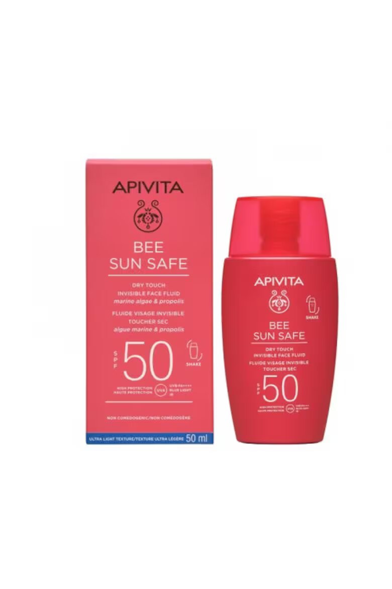 Apivita Невидим флуид със слънцезащита SPF50 и бързо попиване Bee Sun Safe 50 ml