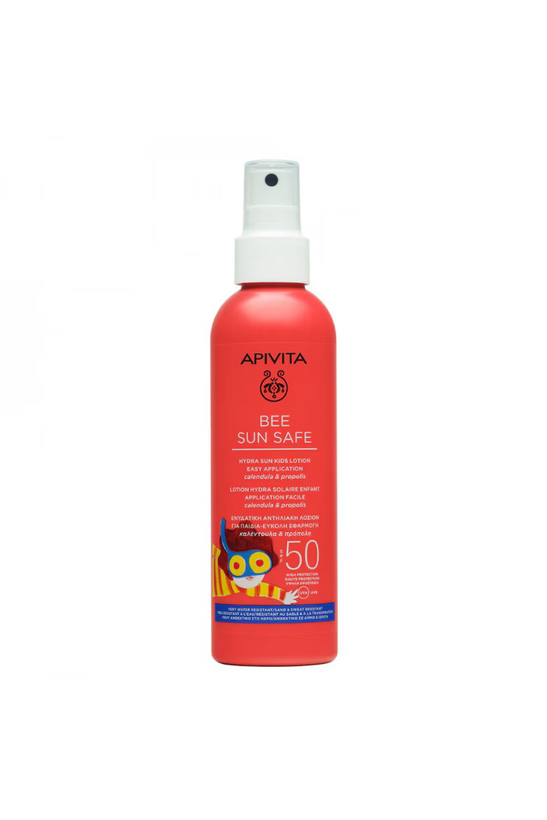 Apivita Слънцезащитен спрей SPF50 за детска и чувствителна кожа хипоалергенен водоустойчив Bee Sun Safe 200 ml