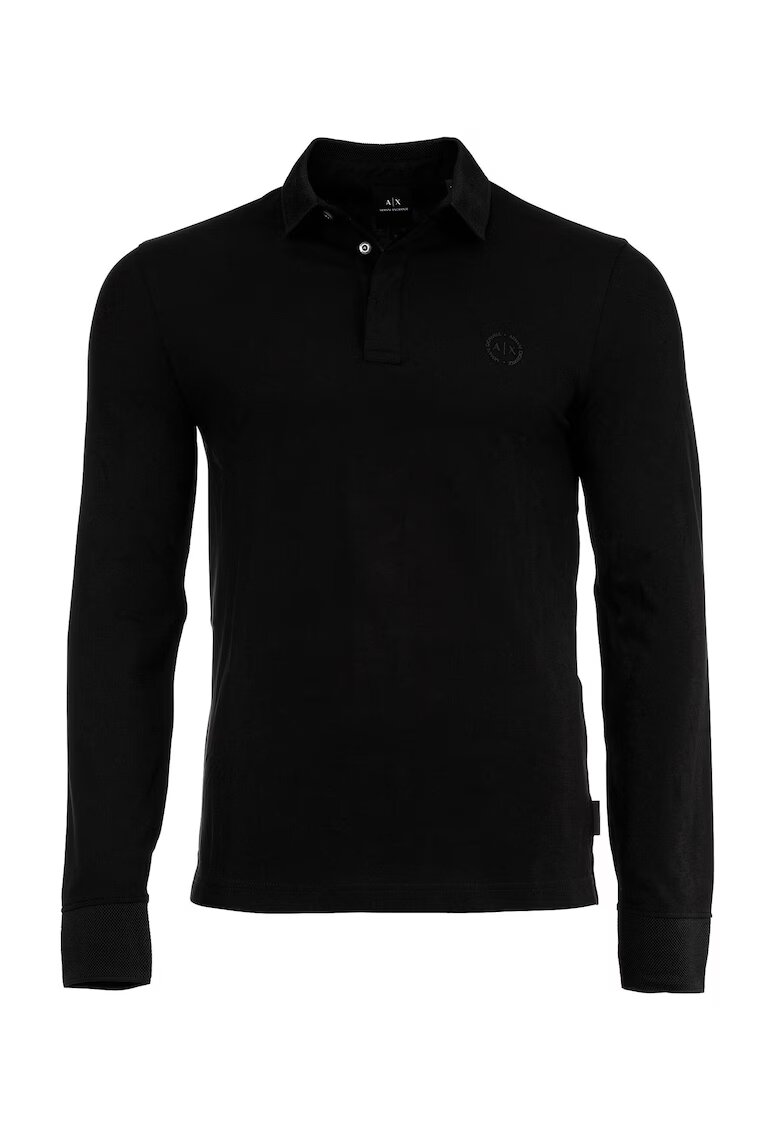 ARMANI EXCHANGE Блуза с памук с яка