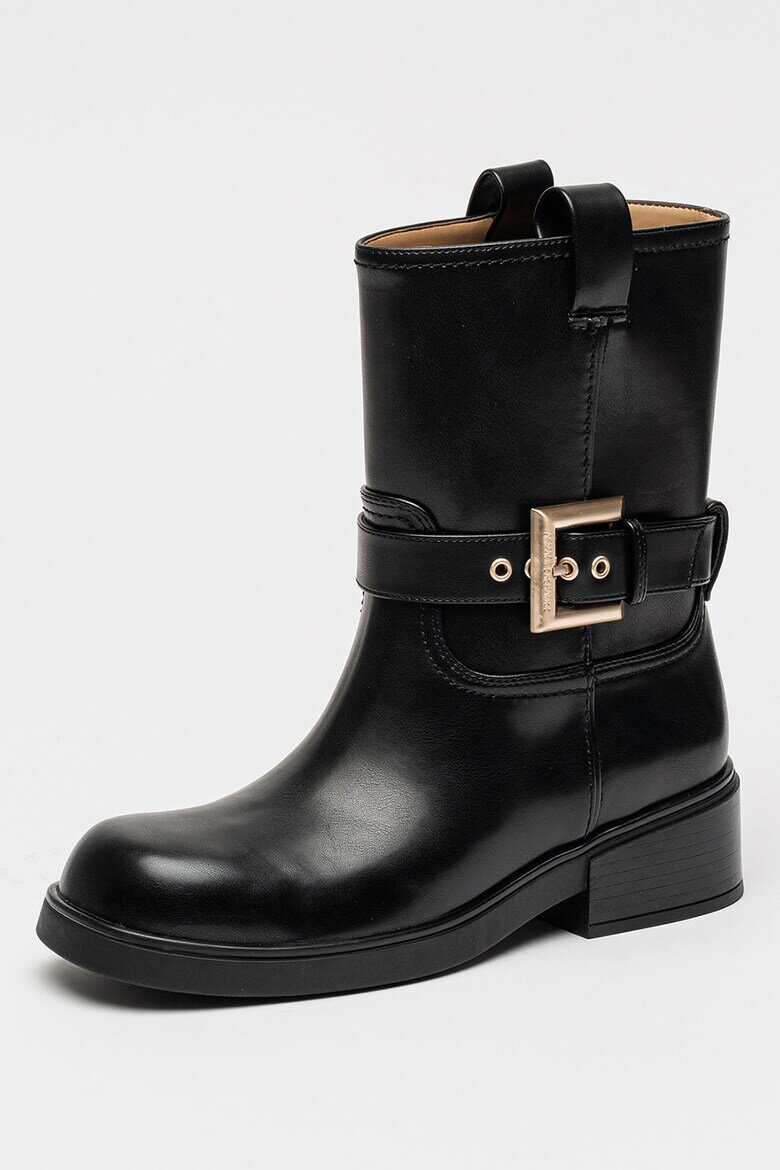 ARMANI EXCHANGE Боти с масивен ток Черен